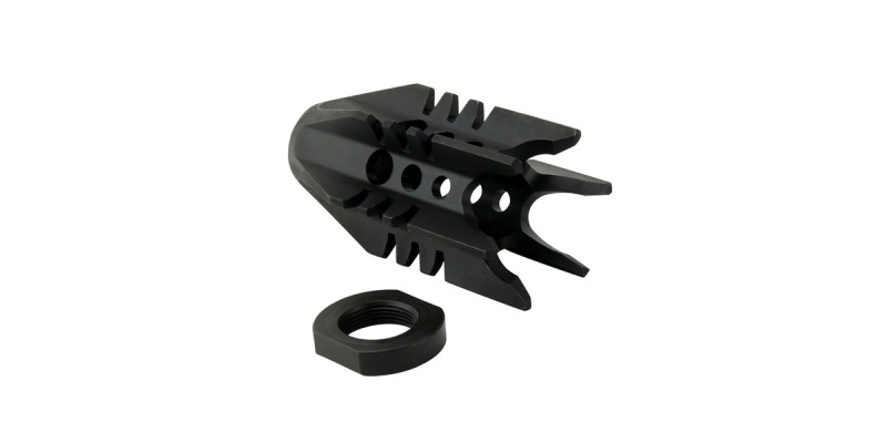  5 PRONG SHARK MUZZLE BRAKE 556  #SHK42
