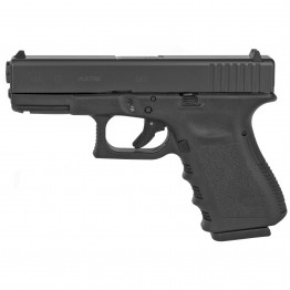 Glock, 19 Gen3, Striker Fired, Semi-automatic, Polymer Frame Pistol, Compact, 9MM, 4.02" Barrel, #G1915AUT
