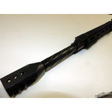 ARD  LR-308 STAINLESS SPIRAL IN BLACK BULL THREADED UPPER COMPLET WITH BCG & CH. HANDLE 20" #BM20