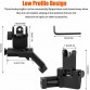 45 DEGREE SIGHTS Low Profile Flip Up Front and Rear  Sight Set  #45DF
