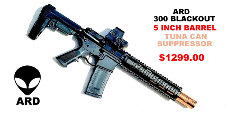 ARD AR15 300 BLACKOUT  WITHTUNA CAN SUPPRESSOR  #ARDTC300