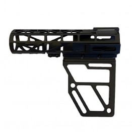 Skeletonized Pistol Brace Stabilizer, Black Anodized Aluminum #SK26