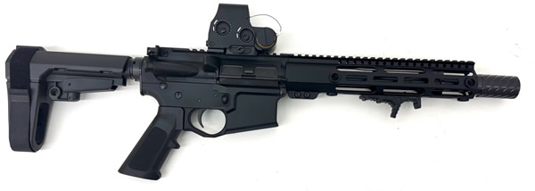 AR-15 equipped with Magpul accessories